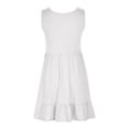 thumbnail image 4 of AherBiu Robes d'Été pour Femmes 2024 Décontractées Sans Manches Ligne A Midi Col Rond Fluide Longueur Genou, 4 of 5