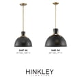 thumbnail image 4 of 3487SK Hinkley Lighting Argo - 14 Inch 6.5W 1 LED Small Pendant-Satin Black Finish, 4 of 12