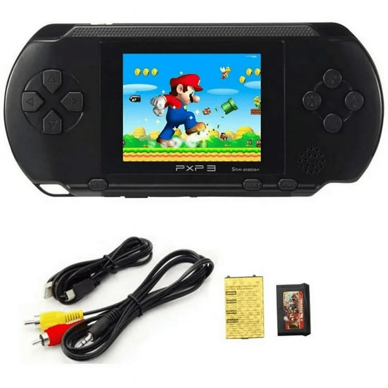 PXP3 slim station Portable Handheld Built-in Video Game Gaming Console  Player Retro Games (RED) 