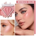 thumbnail image 2 of BEUKING Face Glitter Blush Pink Shimmer Highlighter Blusher Powder Makeup Cosmetics Contour Corrector Shine Rouge, Highlighter Diamond Dust, Illuminator Long Lasting Finishing Palette (#05 Mermaid), 2 of 15