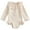 Beige, variant on Baby Girl Swimsuit Infant Rashguard Toddler Girls Stripe Long Sleeve Rash Guard Swimsuit UPF 50+ Swimsuit Beige,18-24 Months