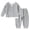 CL346 Grey, variant on Yuncity Kids Outfit Long Sleeve Crew Neck Solid Color Mock Layer Tops With Jogger Pants 2 Pieces Set Summer Fashion Trend Outdoor Daily Wear Toddler Boys Clothes Set Size 18-24 Months Grey