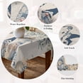 thumbnail image 5 of Blue Gnomes Coastal Table Cloth Waterproof Tablecloths, Summer Beach Eucalyptus Leaves Rustic Tablecloth Dining Table Cover for Kitchen Party Tabletop Outdoor, Rectangle Tablecloth 60x102 Inch, 5 of 9