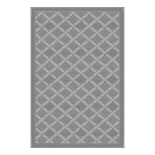 Lippert Components Patio Mat 2021028006 9 Foot Length x 6 Foot Width; Gray; Polypropylene; Reversible Fabric; UV/Mold/Mildew Resistant; Without Grommets/Stakes