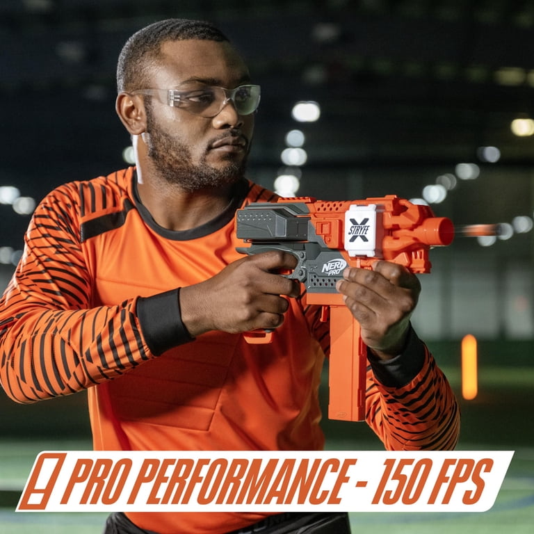 NERF Pro Stryfe X Dart Semi-Auto Blaster, Rechargeable LiPo