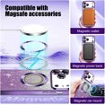 thumbnail image 3 of Funda magnética con purpurina para iPhone 17 Pro Max, compatible con MagSafe, protección total, delgada, a prueba de golpes y arañazos, con protector de lente de cámara, red antipolvo y brillo, 3 of 7