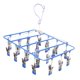 thumbnail image 3 of Colgador de secado Sunnimix Colgador de ropa Percha de goteo 23 Clips de secado Azul, 3 of 6