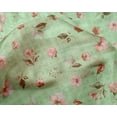 thumbnail image 4 of oneOone Silk Tabby Fabric Check|Watercolor Leaves & Flower Floral Fabric Prints By Yard 42 Inch Wide, 4 of 4