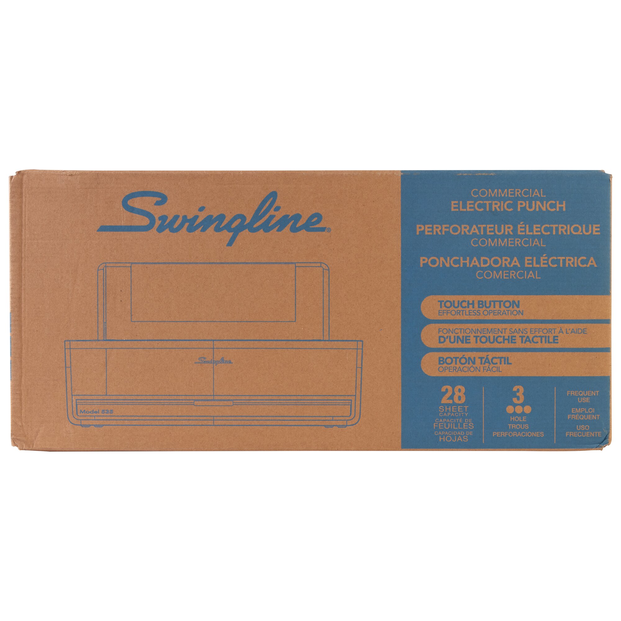 Swingline Commercial Electric Punch, 3 Holes, 28 Sheets