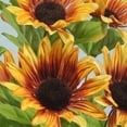 thumbnail image 3 of 1 Pc, 19 Inch Artificial Sunflower Bush w/10 Stems For Fall/Rustic Style Decorations - Orange, 3 of 5