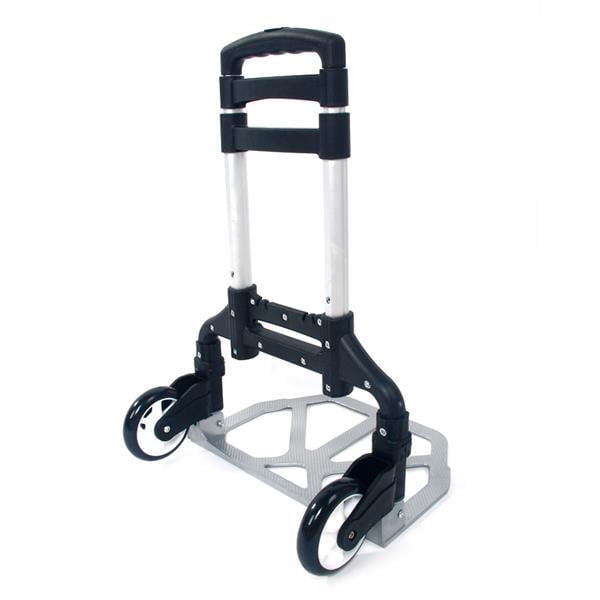 Alvantor Folding Aluminum Stair Climber Hand Truck, 165 lb Capacity, Black