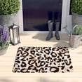 thumbnail image 2 of Beige and Black Of Leopard Print Flannel Non Slip Door Rugs,Washable Door Mats Indoor,Decorative Door Mats,Dirt-Resistant and Absorbent Doormat for Entrance,Bedroom,Kitchen,Bathroom,31.5x17in(80x43cm), 2 of 4