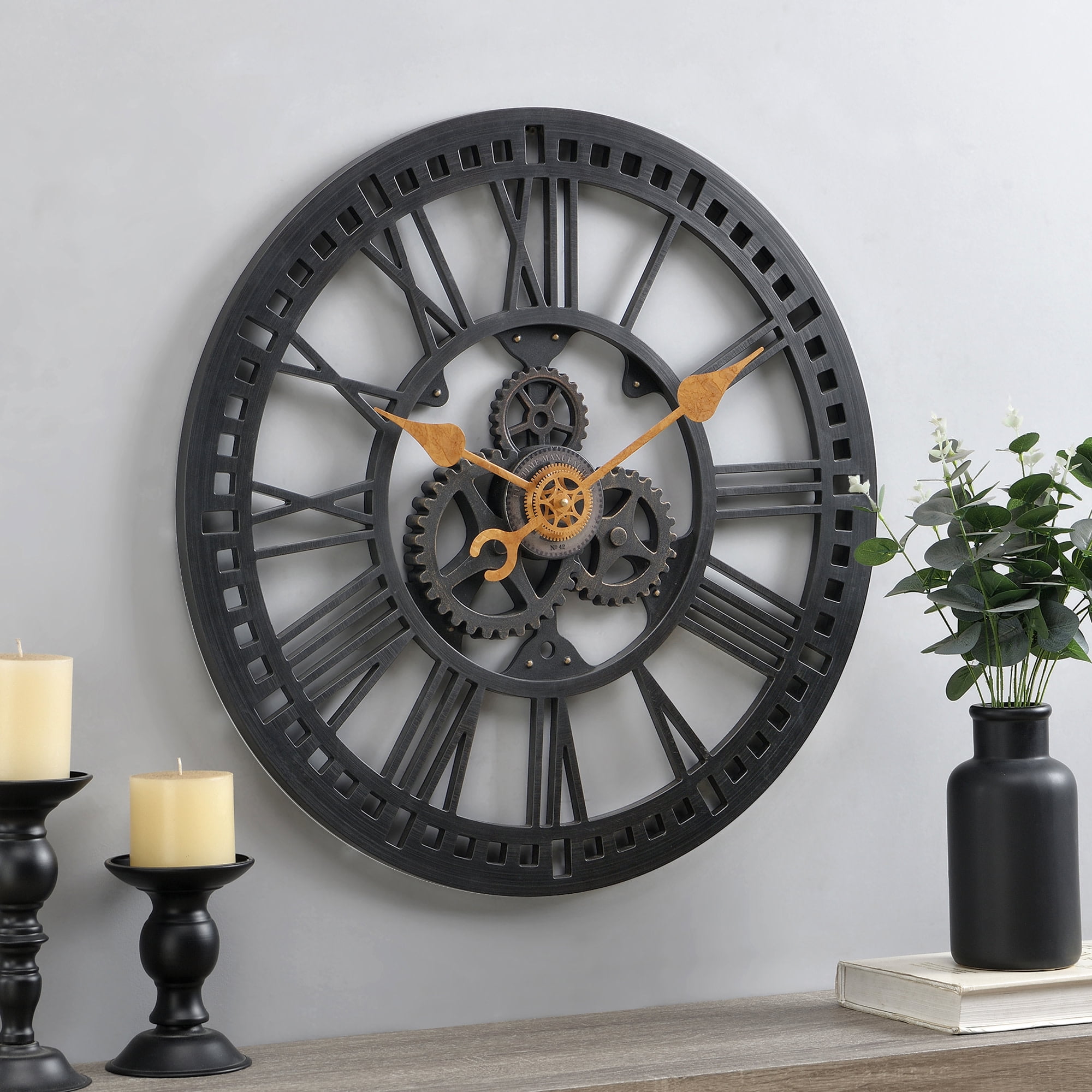UK suits large format wall clock with fixing Enclosure Hub for clock movement 