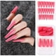 thumbnail image 1 of Uñas postizas a presión, regalo para mujer, 24 uñas postizas largas de cobertura completa, puntas de ataúd, manicura artística de bailarina, pegatinas para uñas., 1 of 2