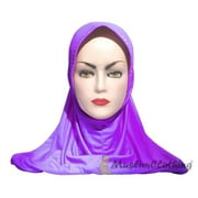 Instant Pull-on Easy Hijab Jilbabs in Various Purple  Padded Visser Shoulder-length Easy Muslimah Khimar