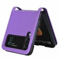thumbnail image 2 of TECH CIRCLE for Samsung Galaxy Z Flip 4 5G  Case, Slim Lightweight Rugged Shockproof Folding Card Slot Case Cover For Samsung Z Flip 4 6.7 inch 2022,Purple, 2 of 6
