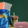 thumbnail image 2 of Large Capacity Pencil Case with Zipper School Supplies Organizer Holder for Pens Markers Stationery Middle High School College Office Desk Essentials Teens Adults Boys Girls Portable Pencil Bag, 2 of 9