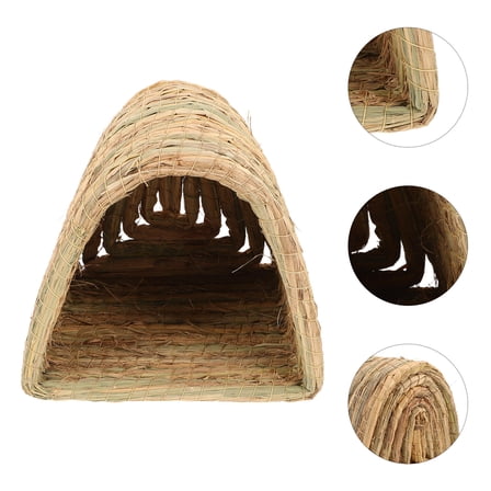 SEWCHICS Grass Bunny Hideaway for Small Pets Comfortable Chew Bed Indoor Outdoor 12.5 x 12.5 x 8.5