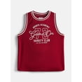 thumbnail image 2 of Wonder Nation Little Boys Hooded Basketball Jersey with Long Sleeves, 2 Piece, Sizes 4-10, 2 of 3