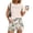 Green, variant on Womens Short Sets 2 Piece Outfits Short Sleeve Lounge Pleated Tops and Shorts Set Plus Size Soft Summer Tracksuit Women, Green XL