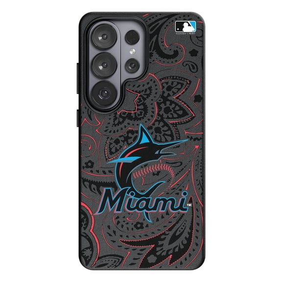 Keyscaper Miami Marlins Paisley Galaxy Magnetic Bump Case