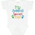 thumbnail image 3 of Inktastic My Meema Loves Me Boys or Girls Baby Bodysuit, 3 of 5