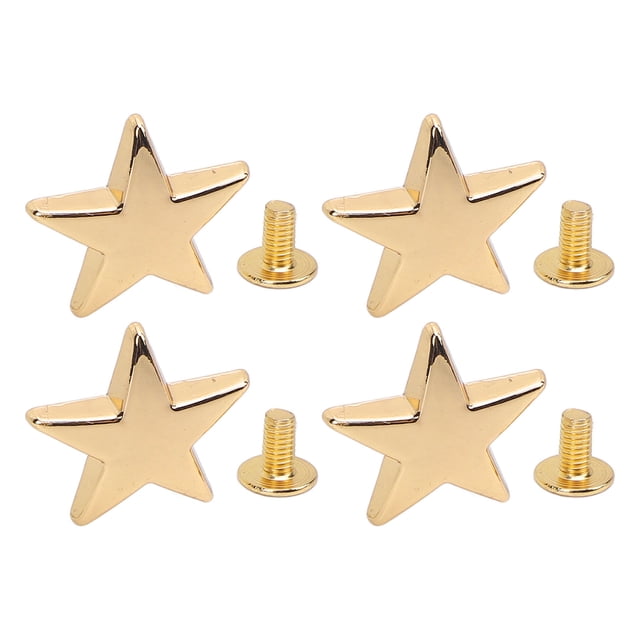 Sturdy Metal Construction Star Rivets, Secure Fastening Zinc Alloy Rivets for Leather, Easy Installation Metal Rivets for Leathercraft, Multi Purpose Star Rivets for Clothing