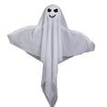 thumbnail image 2 of SLYNSHome Light Up Hanging Ghost Ornament, White Gauze Glowing Ghost Decor, Spooky Hanging Prop For Front Door Yard Porch Indoor Outdoor Halloween Holiday Party Decoration, 2 of 7