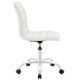 thumbnail image 3 of Silla de oficina Modway, ondulada, acanalada, giratoria, respaldo medio, blanca, 3 of 6