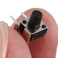 thumbnail image 4 of 100Pzs Interruptor de Boton Pulsador de Tacto Tactil de Angulo Recto Momentaneo 6 x 6 mm x 8 mm, 4 of 5