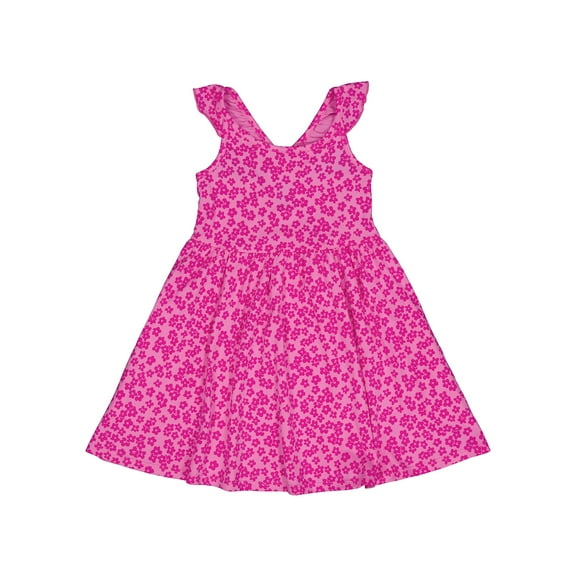 Wonder Nation Girls Keyhole Back Dress, Sizes 4-18 & Plus