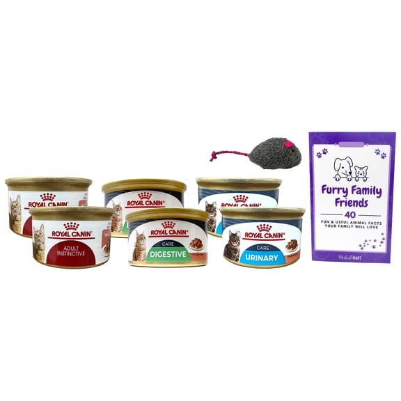 Cat Food Slices in Gravy - 3 Flavor 6 Can Sampler, (2) Each: Urinary Care, Adult Instinctive, Digest Sensitive (3 Ounces) MerlinsMart Zine   Catnip Toy | Royal Canin