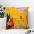 thumbnail image 4 of Yiaed The Chicken Family Print Pillow Covers Super Soft Decorative Square Throw Pillow Covers Case Cushion Covers for Sofa Couch Bedroom Car Decor（No pillow core）-20"x20", 4 of 7