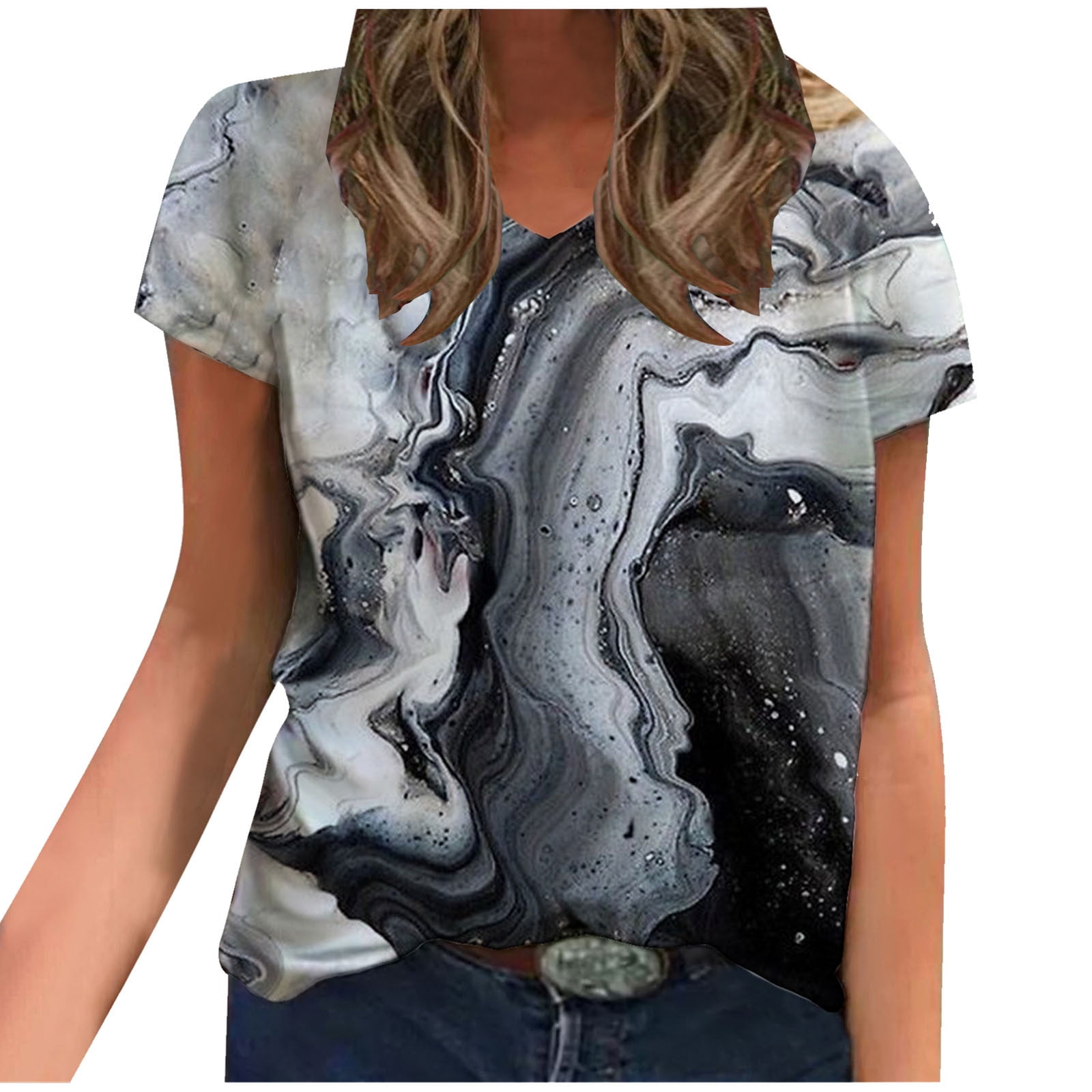 Digital Women's Camo V-Neck T-Shirt – Amerisport