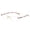 +100, variant on Rimless Semi-Circular Reading Glasses for Men Women  Ultralight Clear Lens Presbyopia Glasses All-Match Personality Eyewear