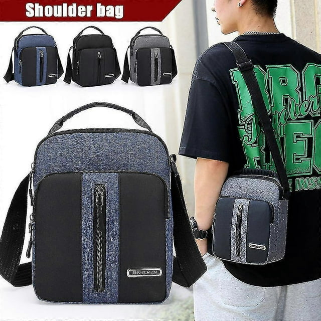 Men's Lightweight Messenger Bag Sling Pack Casual Crossbody Shoulder Bags For Travel Casual Business