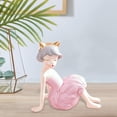 thumbnail image 4 of Estatua moderna de niña en , artesanía de mesa, figura decorativa de resina coleccionable, escultura de doncella para decoración , , estiloC 10cmx8cmx8cm Baoblaze Figuritas de niña de resina, 4 of 8