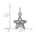 thumbnail image 3 of Sterling Silver Polished & Antiqued Starfish Charm QC6326, 3 of 4
