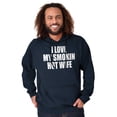 thumbnail image 3 of Love My Smokin Hot Wife Funny Spouse Hoodie Hooded Sweatshirt Men Brisco Brands X, 3 of 6