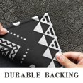 thumbnail image 6 of Black Geometric Striped Pattern with Hearts Door Rugs,Washable Non Slip Door Mats Indoor,Decorative Door Mats,Entry Mat Indoor for Entrance,Bedroom,Kitchen,Bathroom,16"x24", 6 of 6