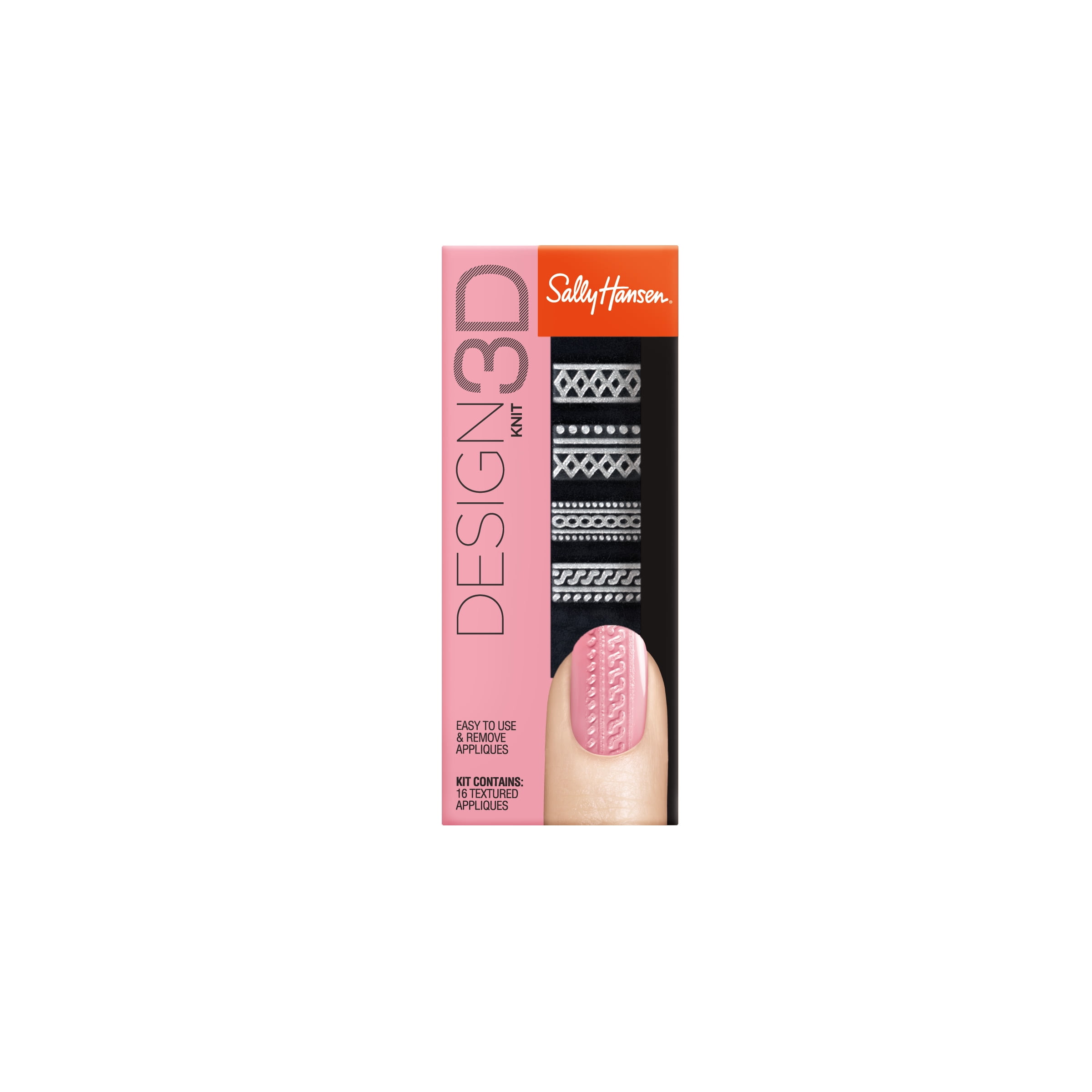 Sally Hansen Salon Design 3d Nail Applique Kit Knit Walmart Com