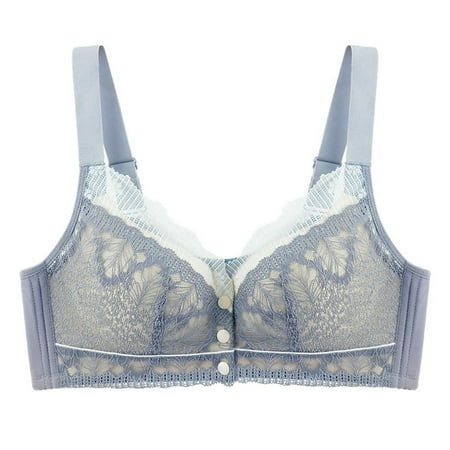 

Zrbywb Female Brassiere Lingerie Women Fashion Lace Front Buckle Underwear Without Rims Vest Lace Plus Size Bra Underwear