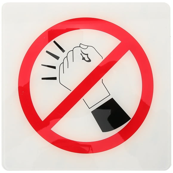 Public No Knocking Sign Warm Reminder Acrylic Wall No Knocking Sign Do Not Knock Sign