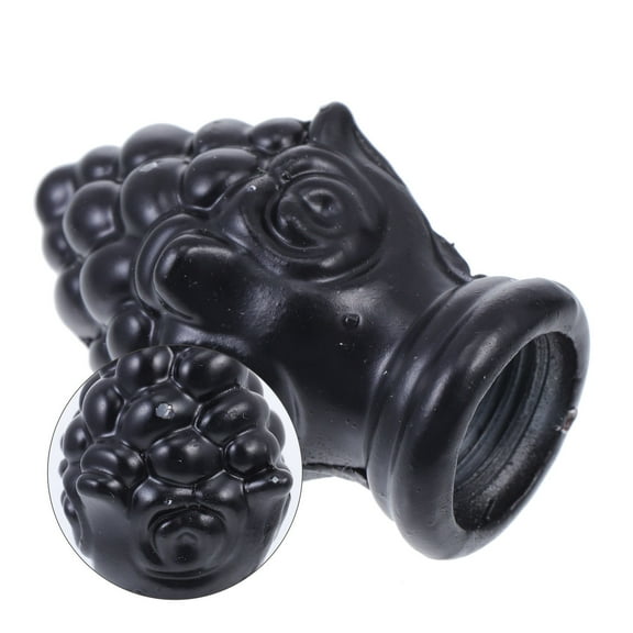 Soimiss 2Pcs Black Light Finial Decorative Lamp Knob for Table and Floor Lamps