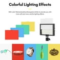 thumbnail image 3 of Desktop USB Video Conference Lighting Kit with 1 * LED Video Light 3200K-5600K Dimmable + 1 * Desk Mount Metal Light Stand + 1 * 360° Rotatable Ballhead + 5 * Color, 3 of 9