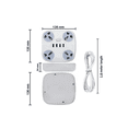 thumbnail image 4 of Multi Contacto 4 Puertos Usb Switch Extensión Regleta blanco, 4 of 4