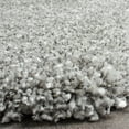 thumbnail image 3 of SAFAVIEH Santa Monica Chelsey Solid Shag Area Rug, Silver, 4' x 6', 3 of 8