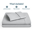 thumbnail image 3 of Bare Home Premium 1800 Collection 3-Piece Bed Sheet Set, Twin-XL, French Gray, 3 of 11