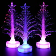 Aofa Christmas LED Light Multicolor Xmas Tree Fiber Optic Lamp Home Party Decor Gift