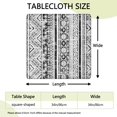 thumbnail image 2 of Stylish Boho Floral Square Tablecloth 34x34 Inch with Fitted Edge for Various Table Settings, 2 of 6